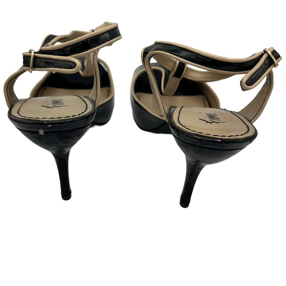 FIONI BLACK PATENT LEATHER HEELS SIZE 10M - Picture 5 of 11